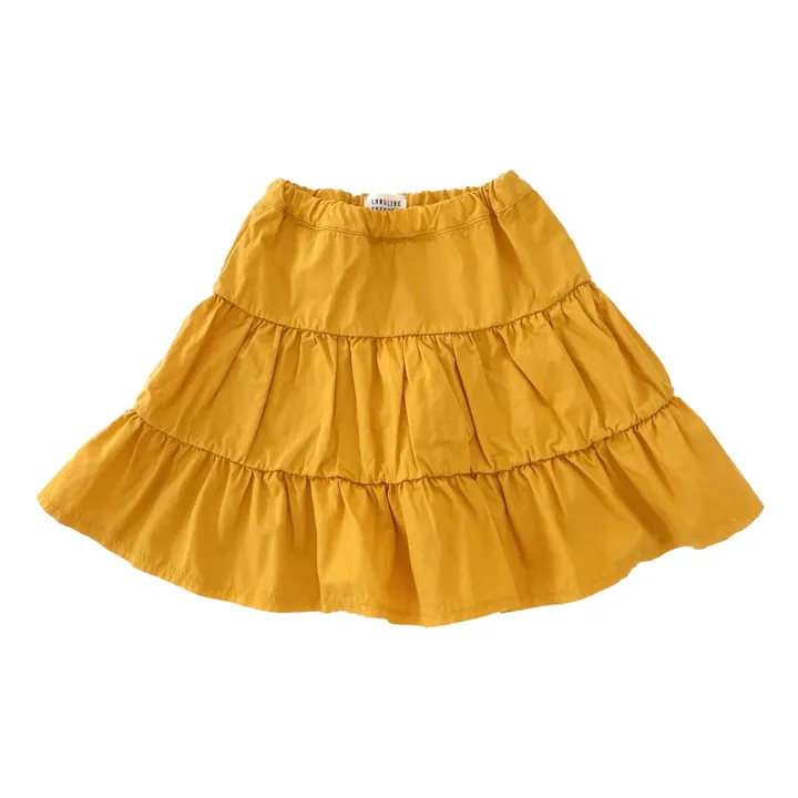 Longlivethequeen Jupe Volants | Jaune moutarde