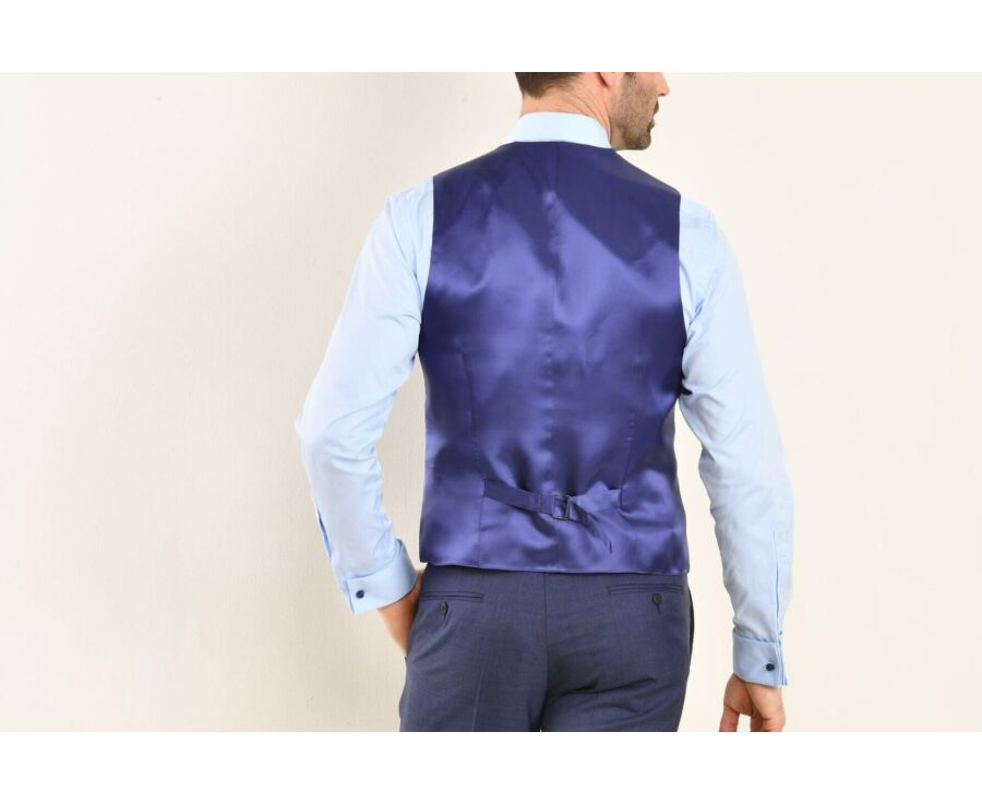 Gilet de costume homme Bleu chiné - LAZARE