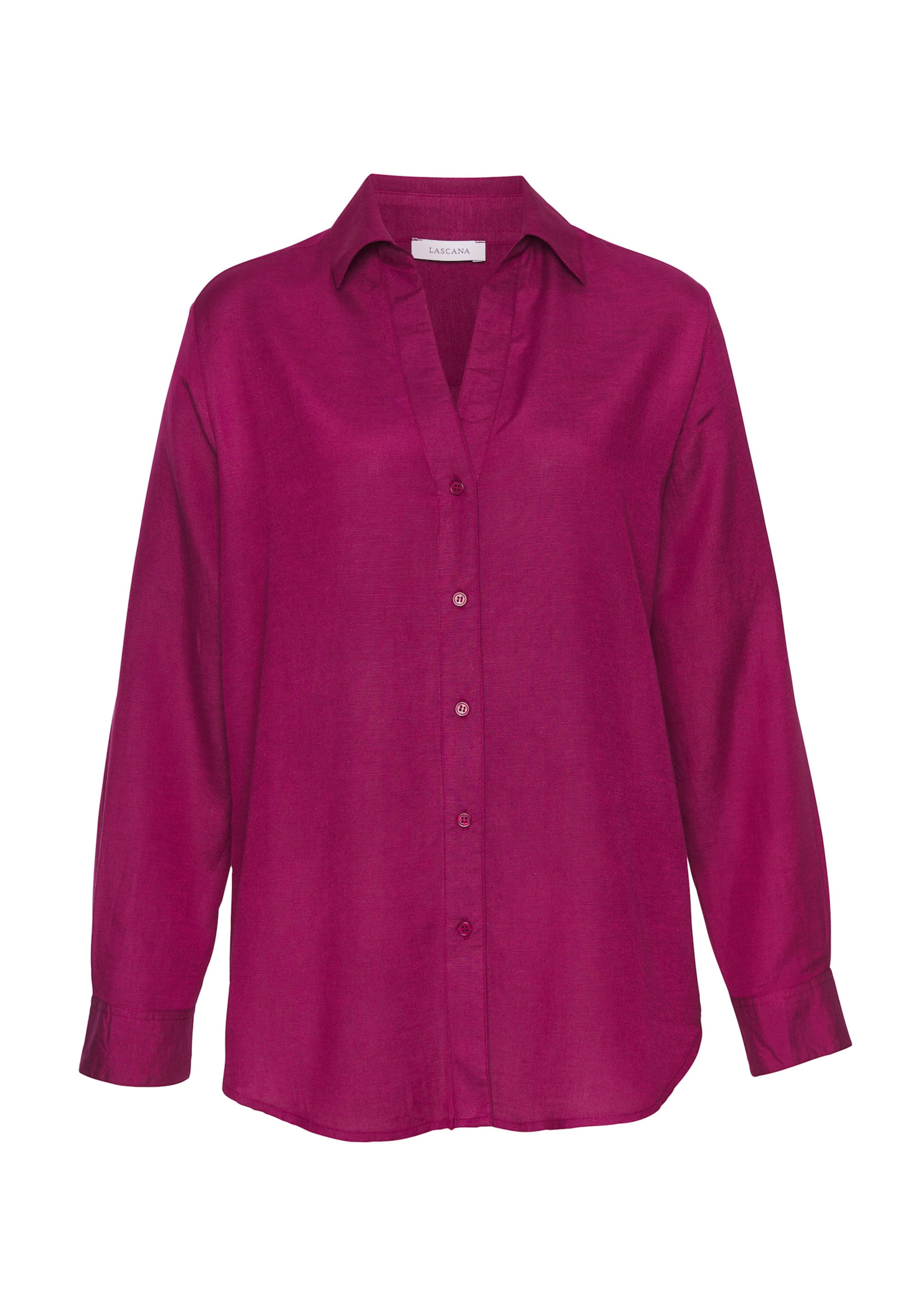 LASCANA Hemdbluse in aubergine