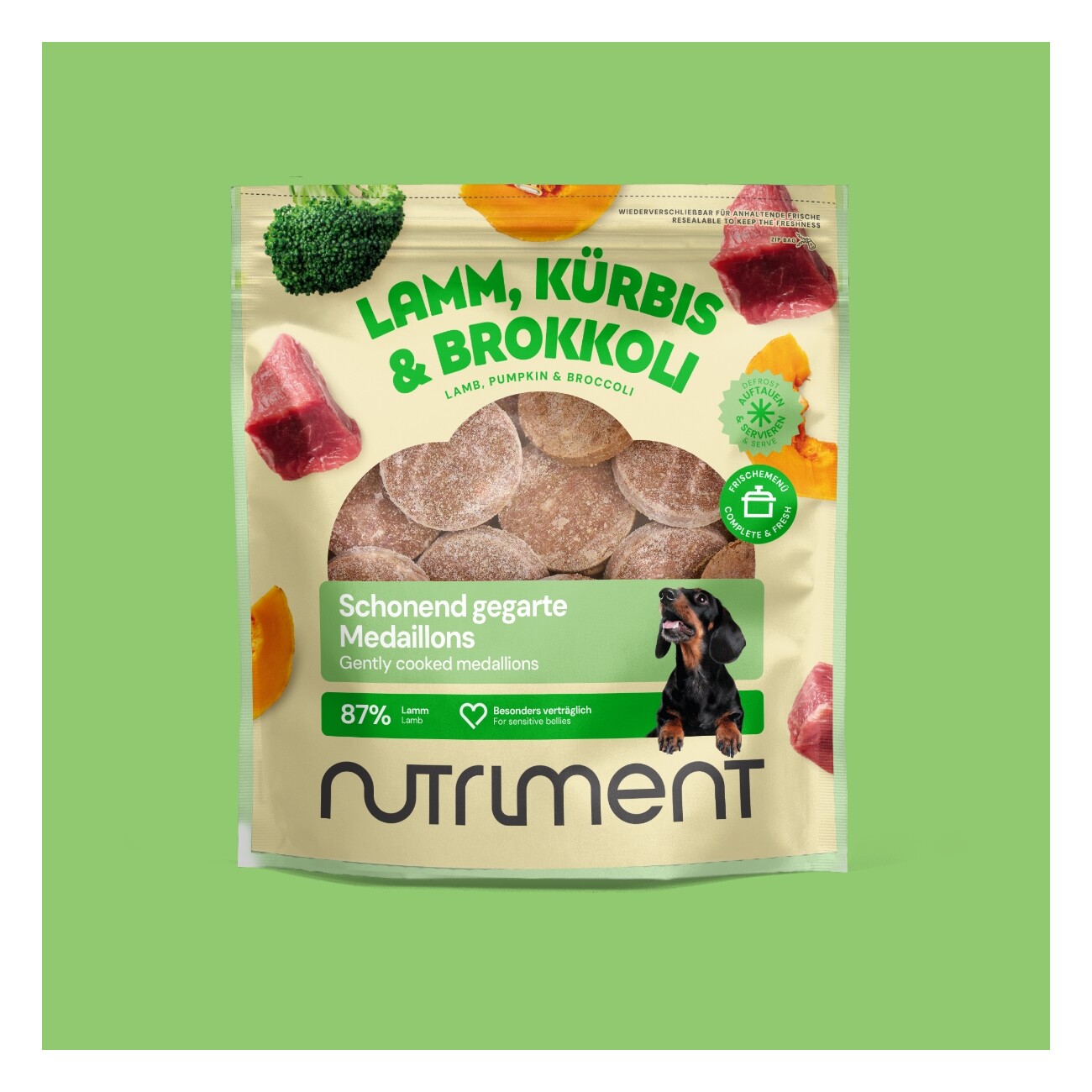 Nutriment Medaillons Lamm Probierpaket 5x800g