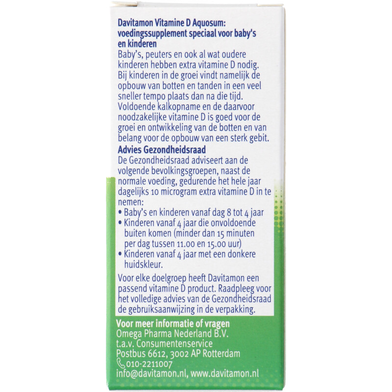 Davitamon Vitamine D aquosum 0-4 jaar