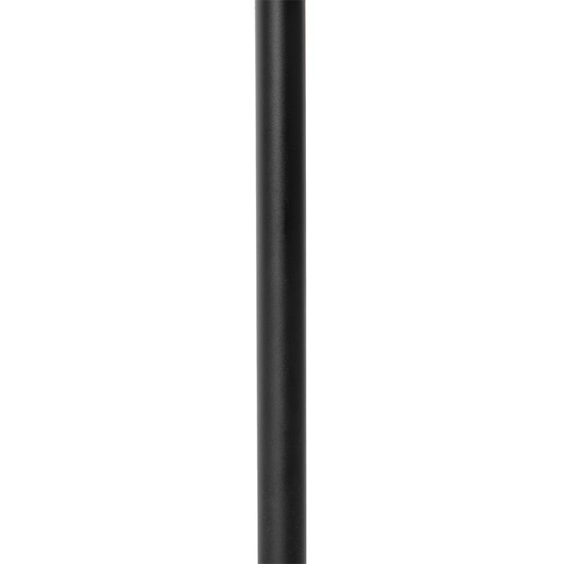Landelijke tafellamp zwart met rotan 25 cm - Kata
