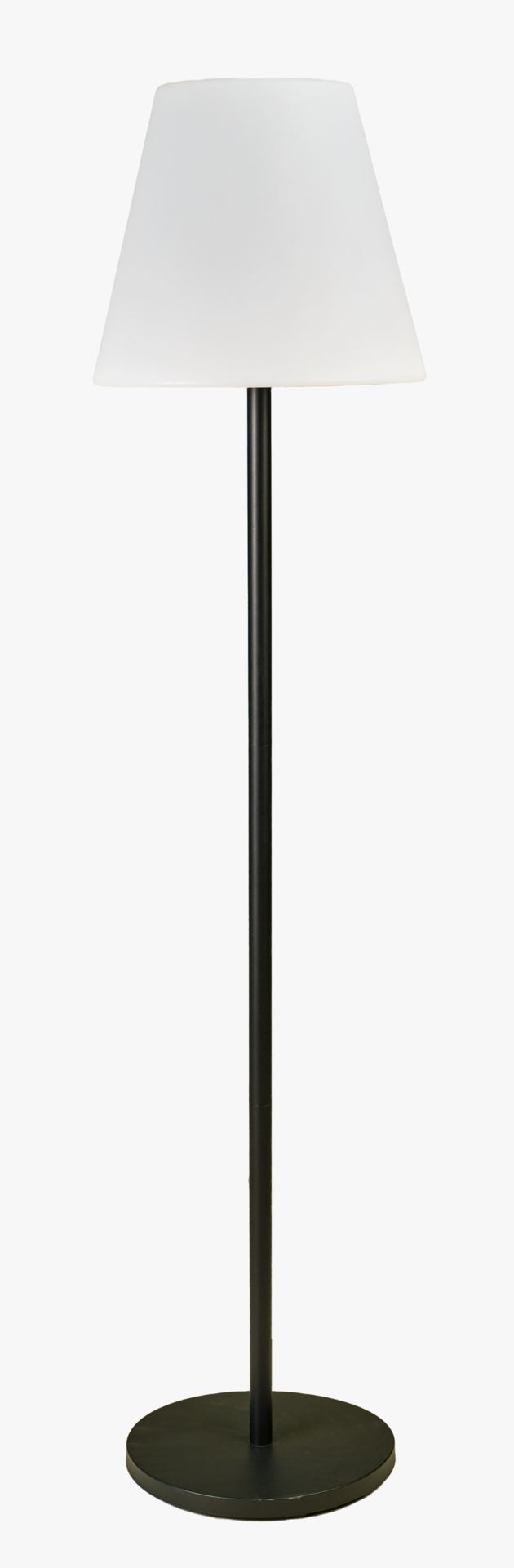 Led gulvlampe svart/hvit - 35x150 cm