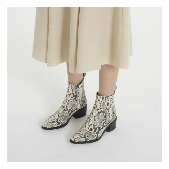 Pete Sorensen Boots Diane Python | Blanc