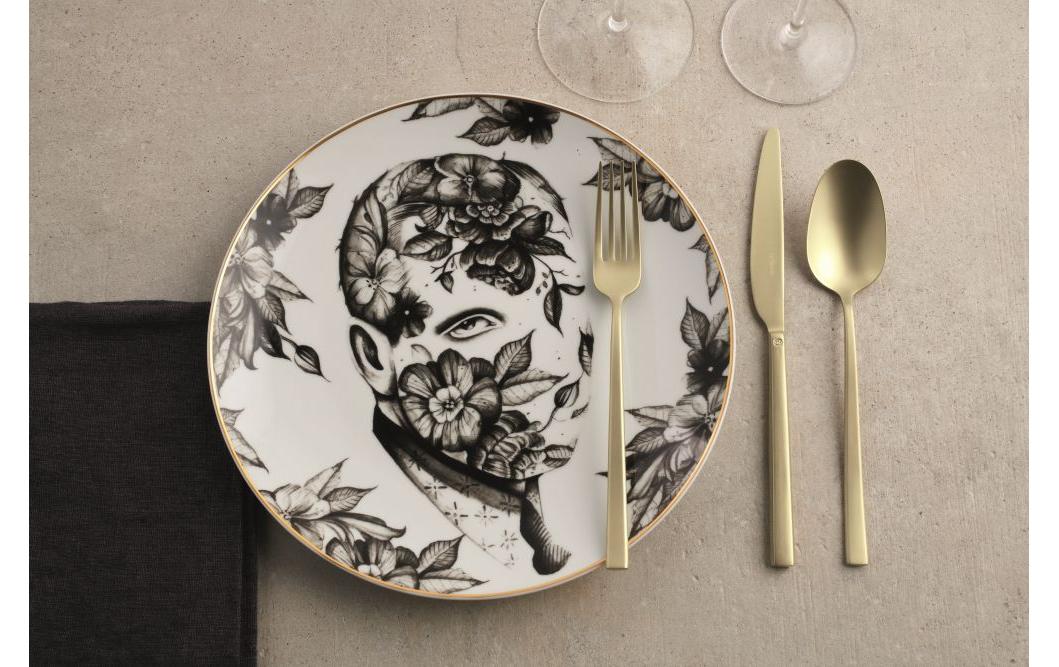 Besteck-Set Rock 24-teilig, Champagner<br>24-teiliges Tafelbesteck Set