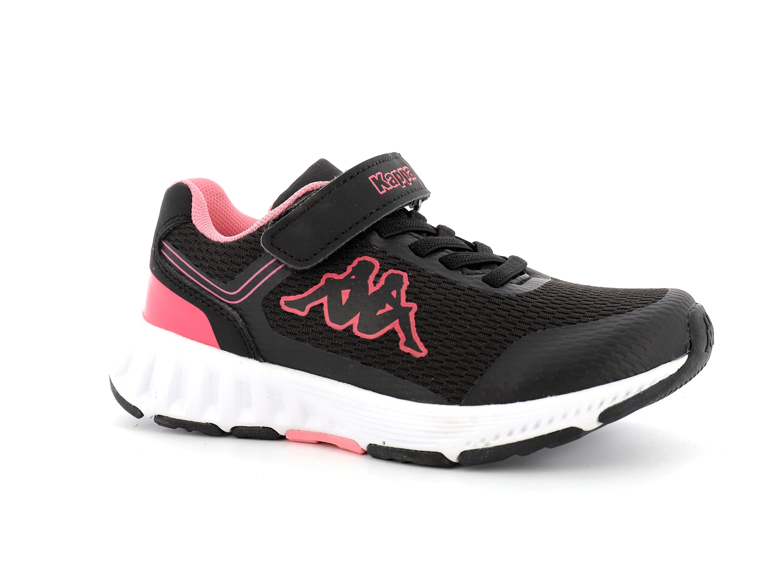 Kappa-3117L9W Matières combinées Noir Rose