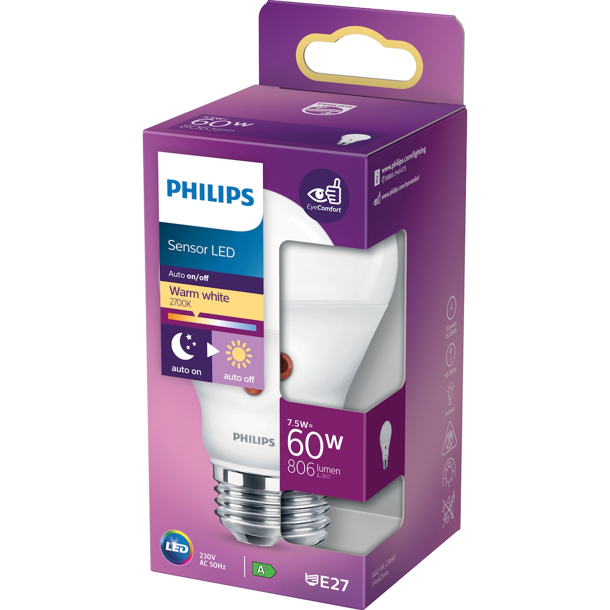 Philips LED-lyspære 60W E27