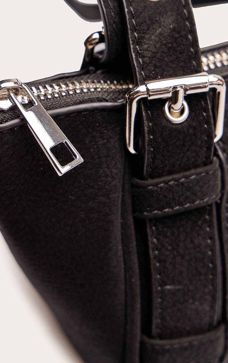 Noir Sac À Bandoulière Avec Détail De Boucles
