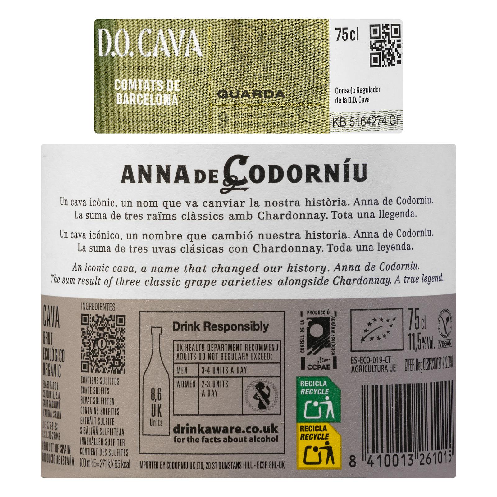 Cava brut Anna Codorníu