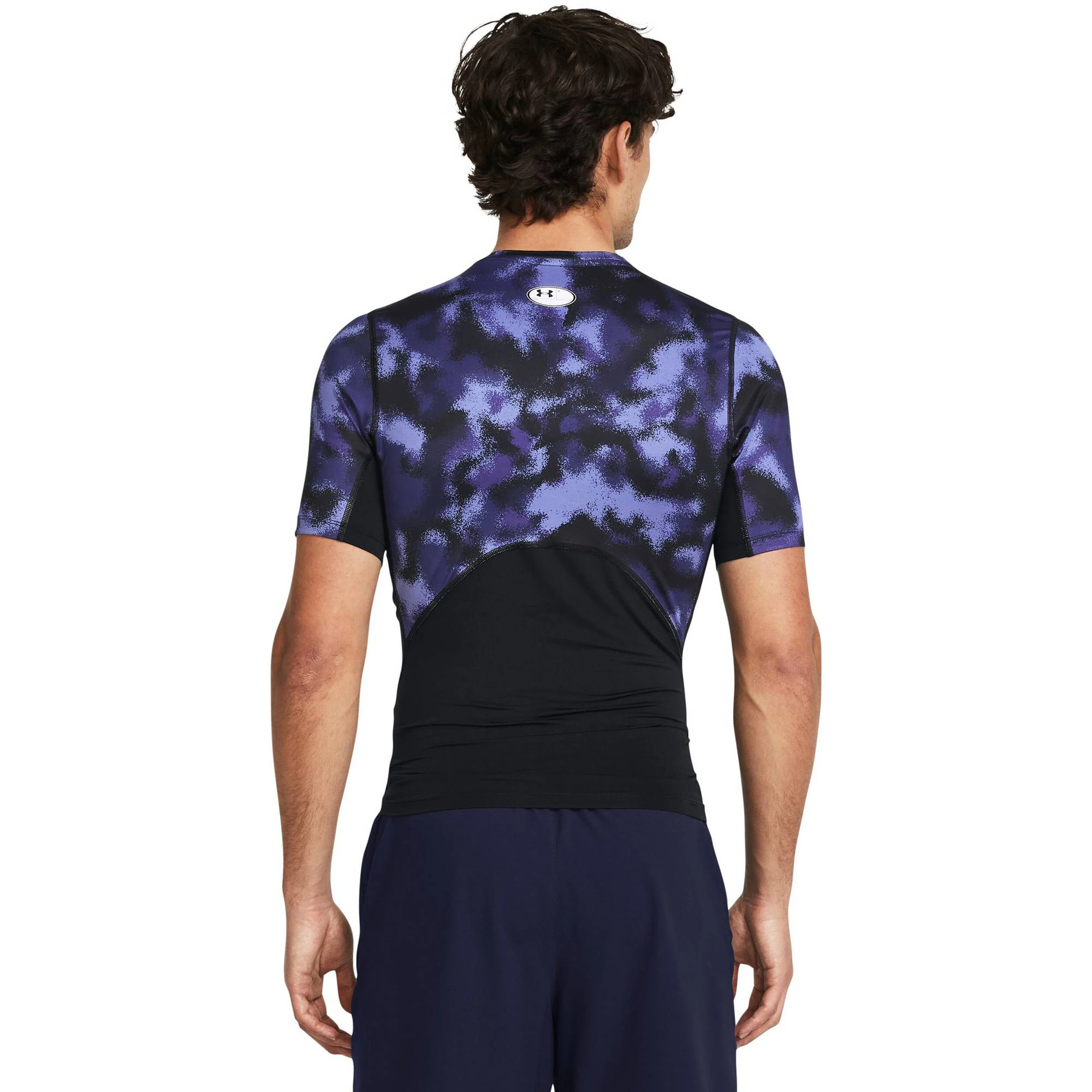 Under Armour Heatgear Printed T-shirt Hommes - Violet