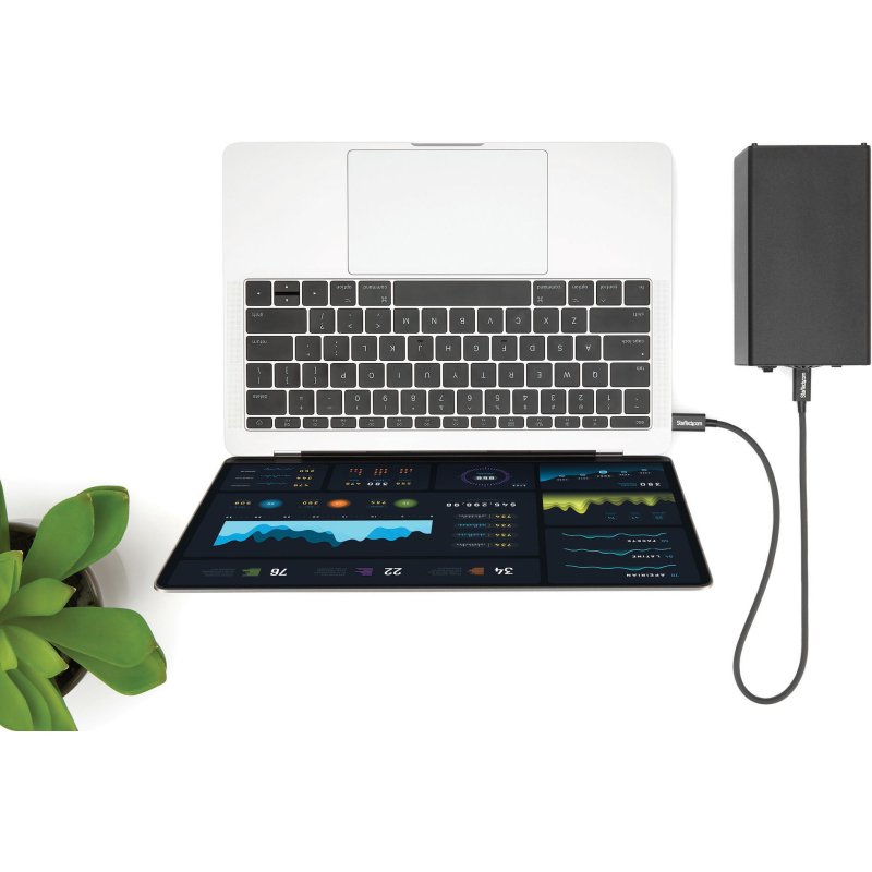 StarTech.com Câble Thunderbolt 3 (40 Gb/s) USB-C de 50 cm - Compatible Thunderbolt, USB et DisplayPort - M/M
