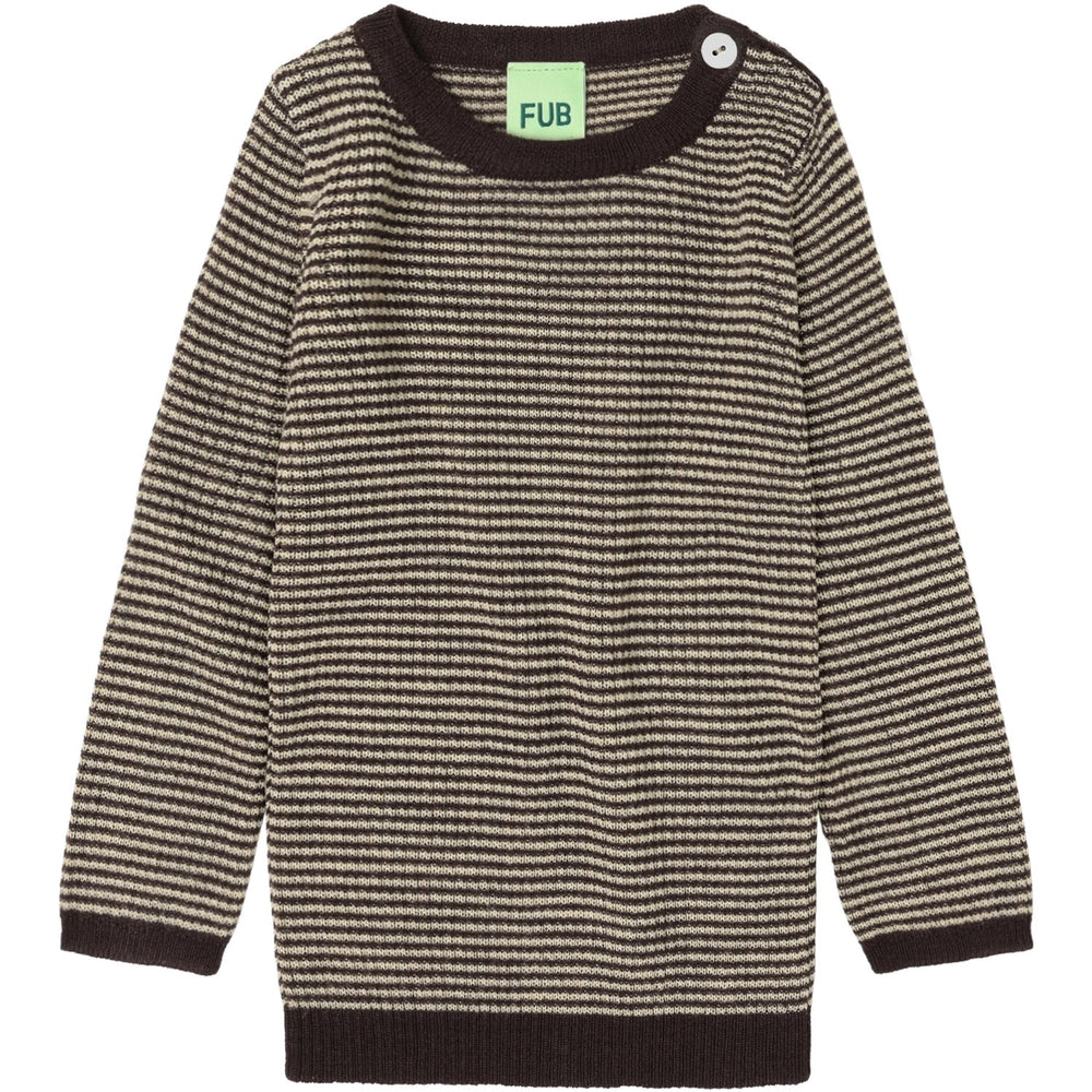 Køb FUB Mocca/Wheat Baby Rib Bluse