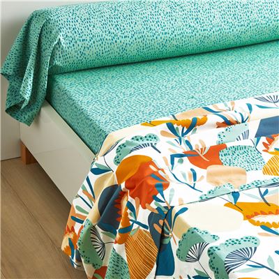Linge de lit à fleurs - BECQUET CRÉATION