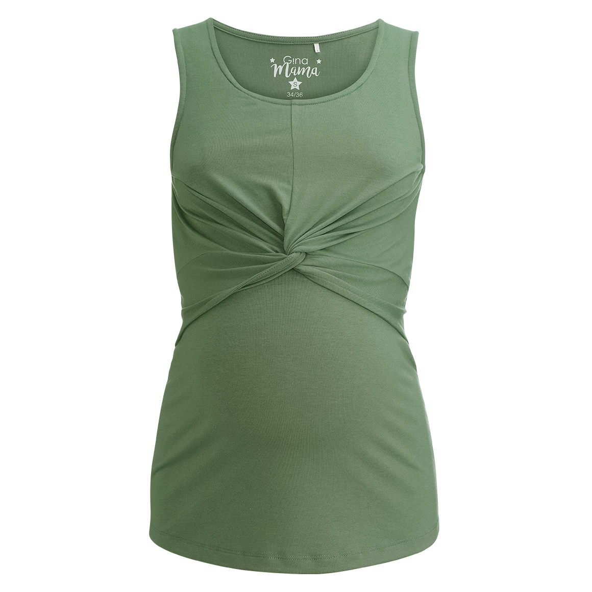 Gina Mama Damen Still-Top unifarben dunkelgrün