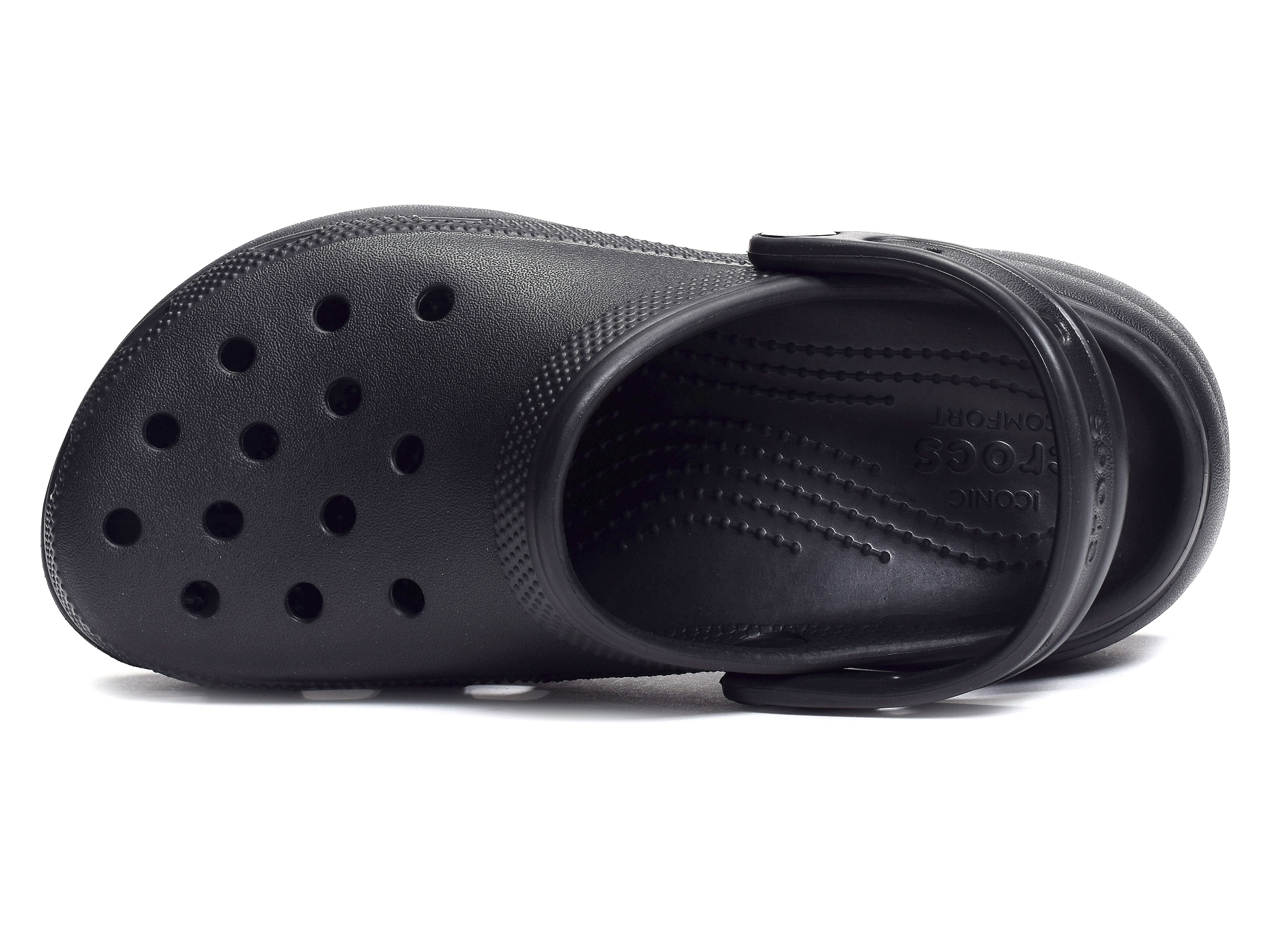 Classic platform clog noir