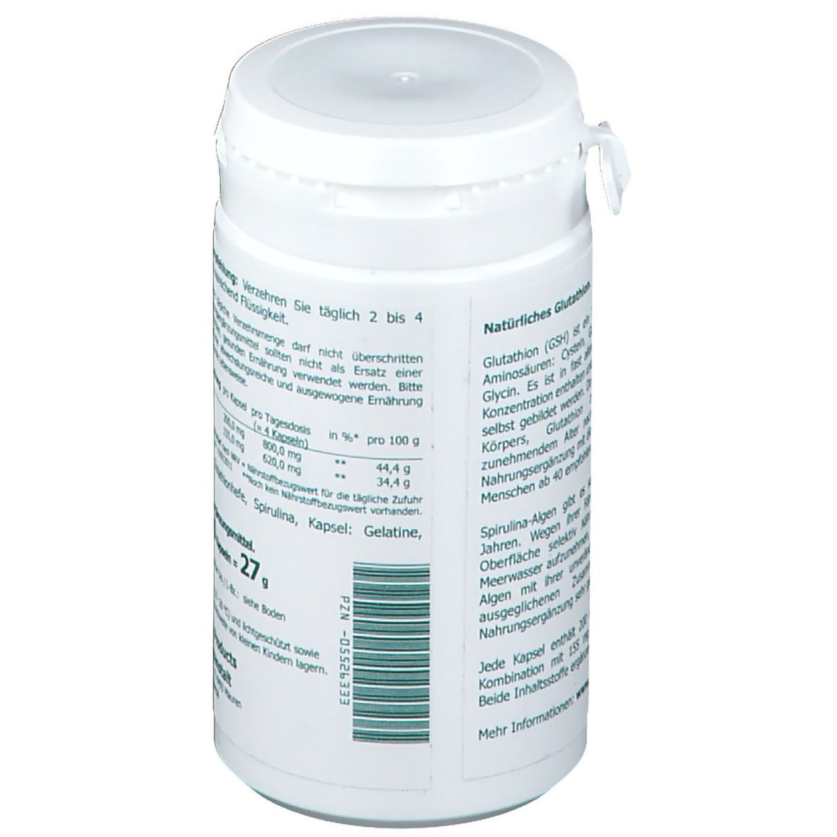 Glutathion 200 mg + Spirulina