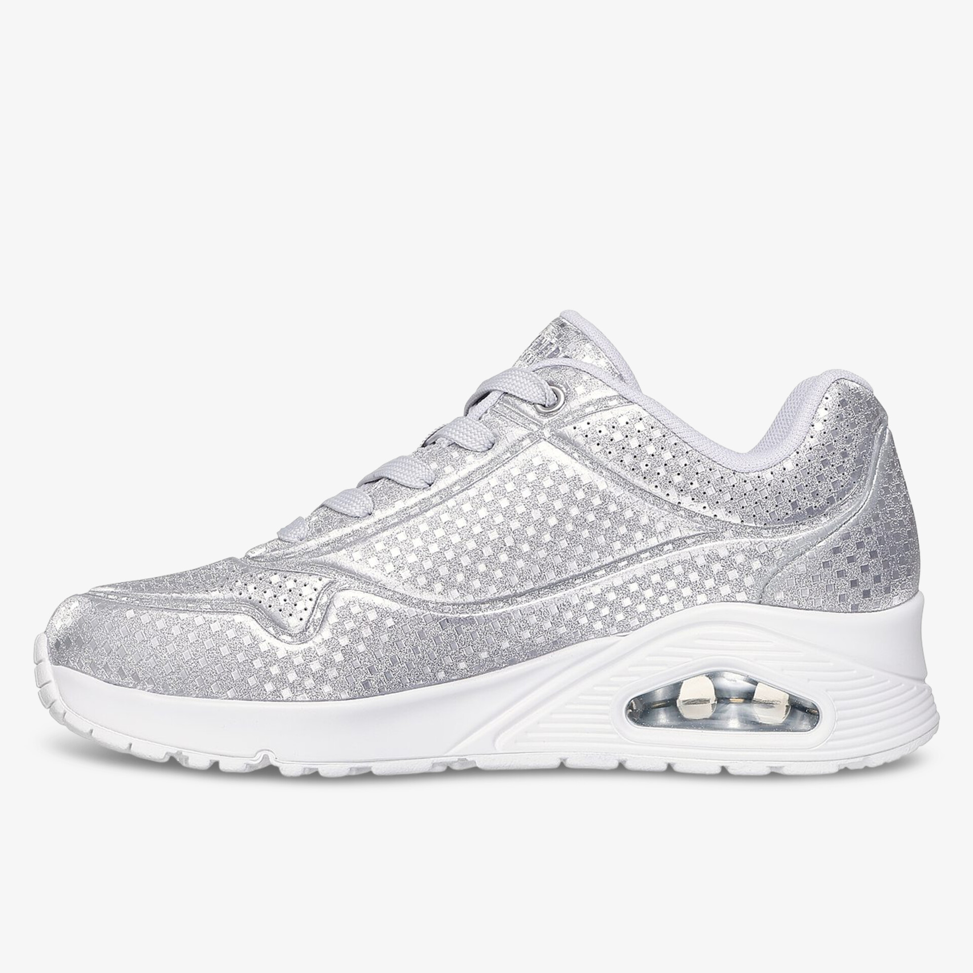 SKECHERS UNO DISCO NITE Damen Sneaker Low silber