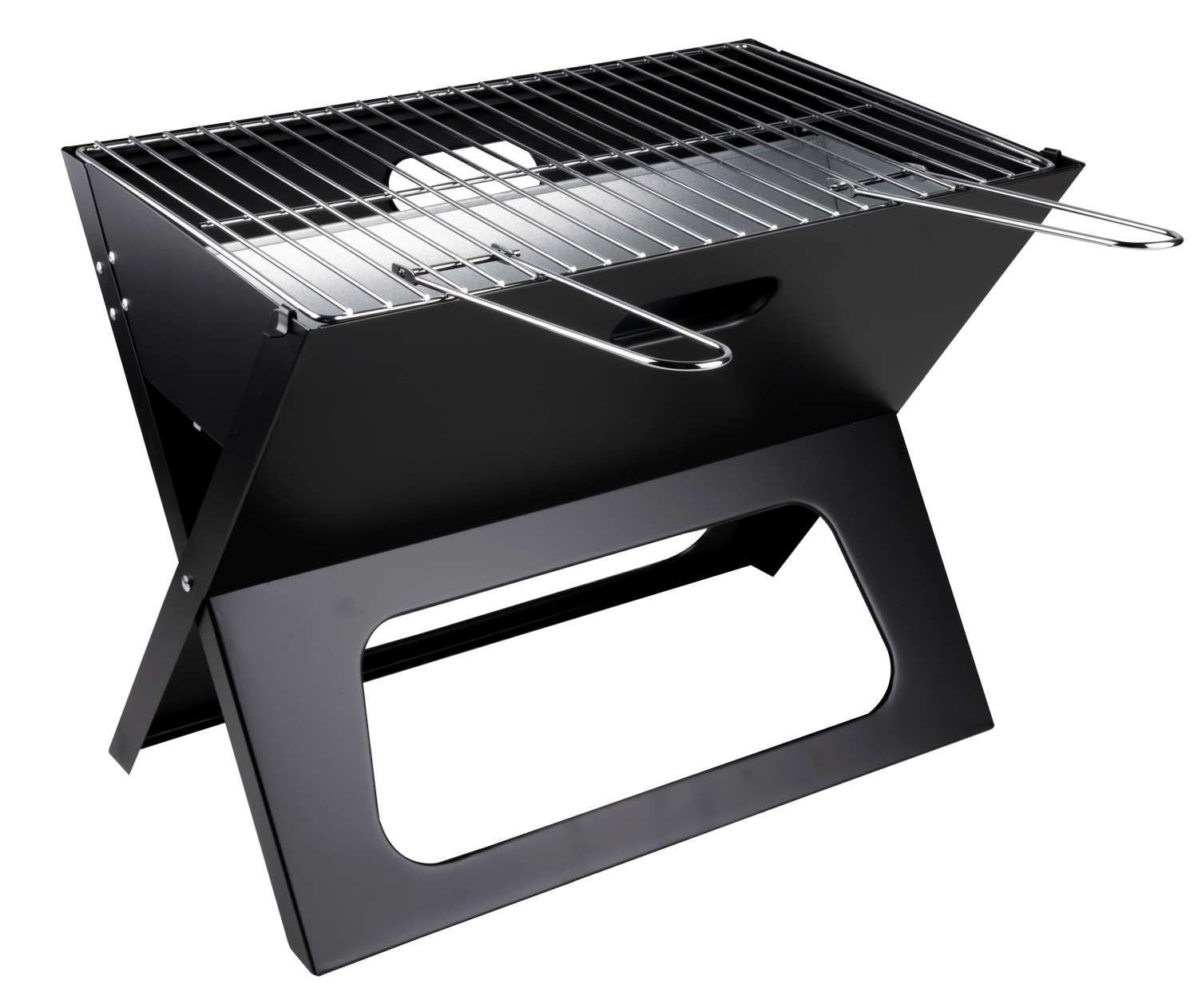 Berger Picknick- / Holzkohlegrill mit Klappmechanismus