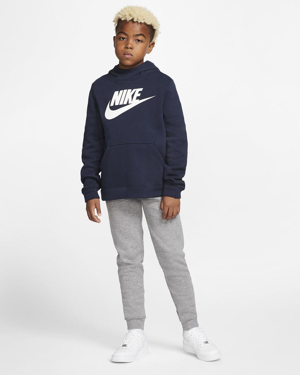 Bas de jogging Nike Sportswear Club Fleece Gris pour enfant