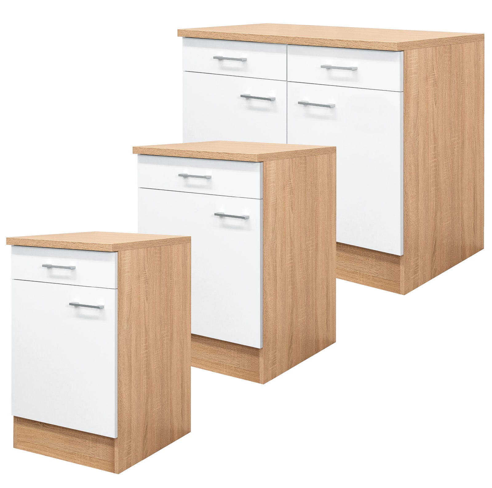 Unterschrank Samoa Weiß/Braun