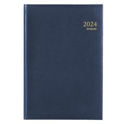 Agenda Lima Brefix - 1 jour par page - 11 x 18 cm - bleu - Brepols