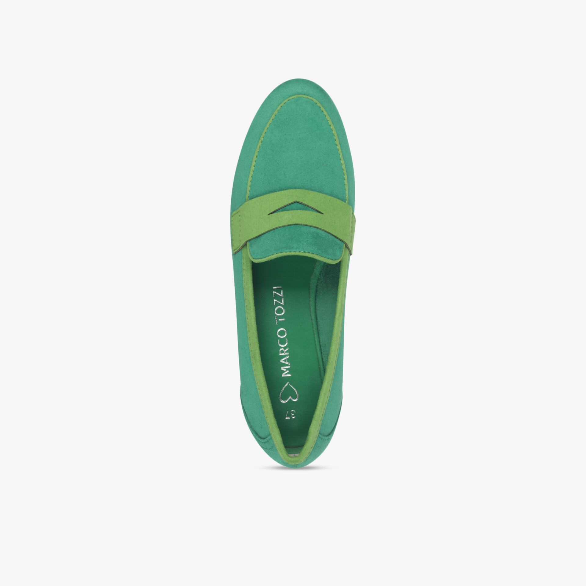 MARCO TOZZI Damen Loafer grün