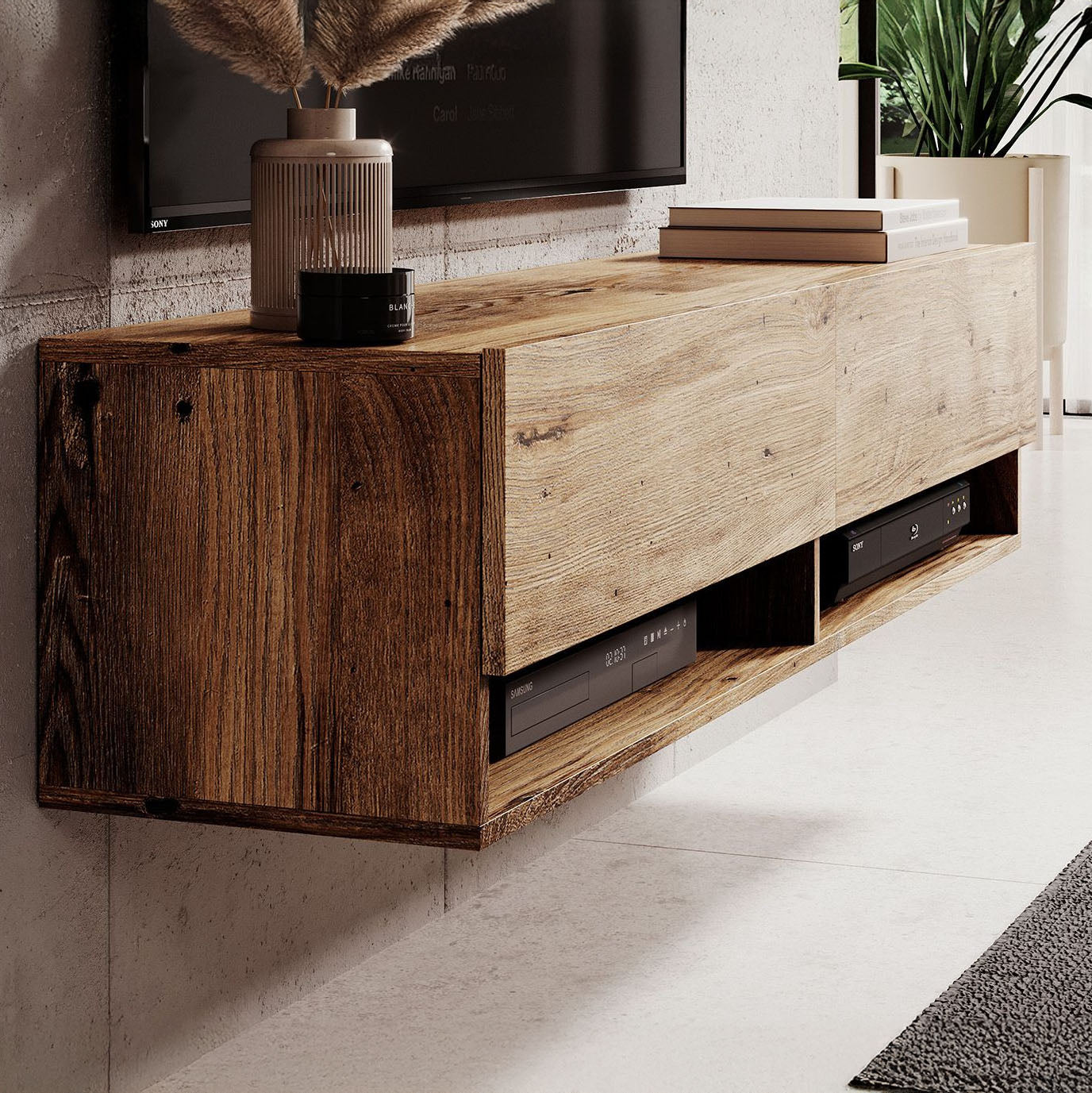 Asino - TV-Meubel - Kastanje - 140 cm
