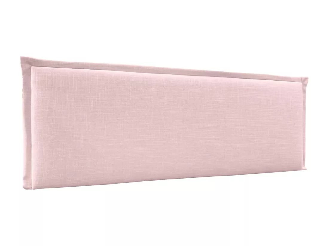 DHOME Tête de lit en lin naturel uni avec passepoils 135x50cm Lits 120/135 - Rose Pâle