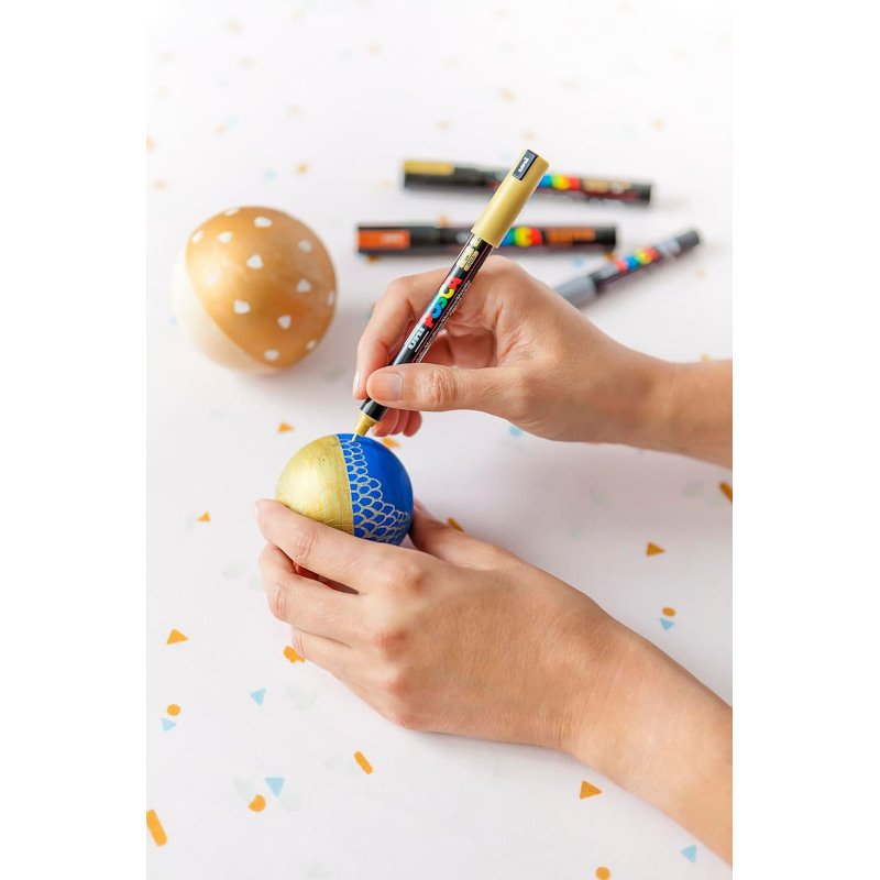 Marqueur métal Posca couleurs assorties – Mallette de 20