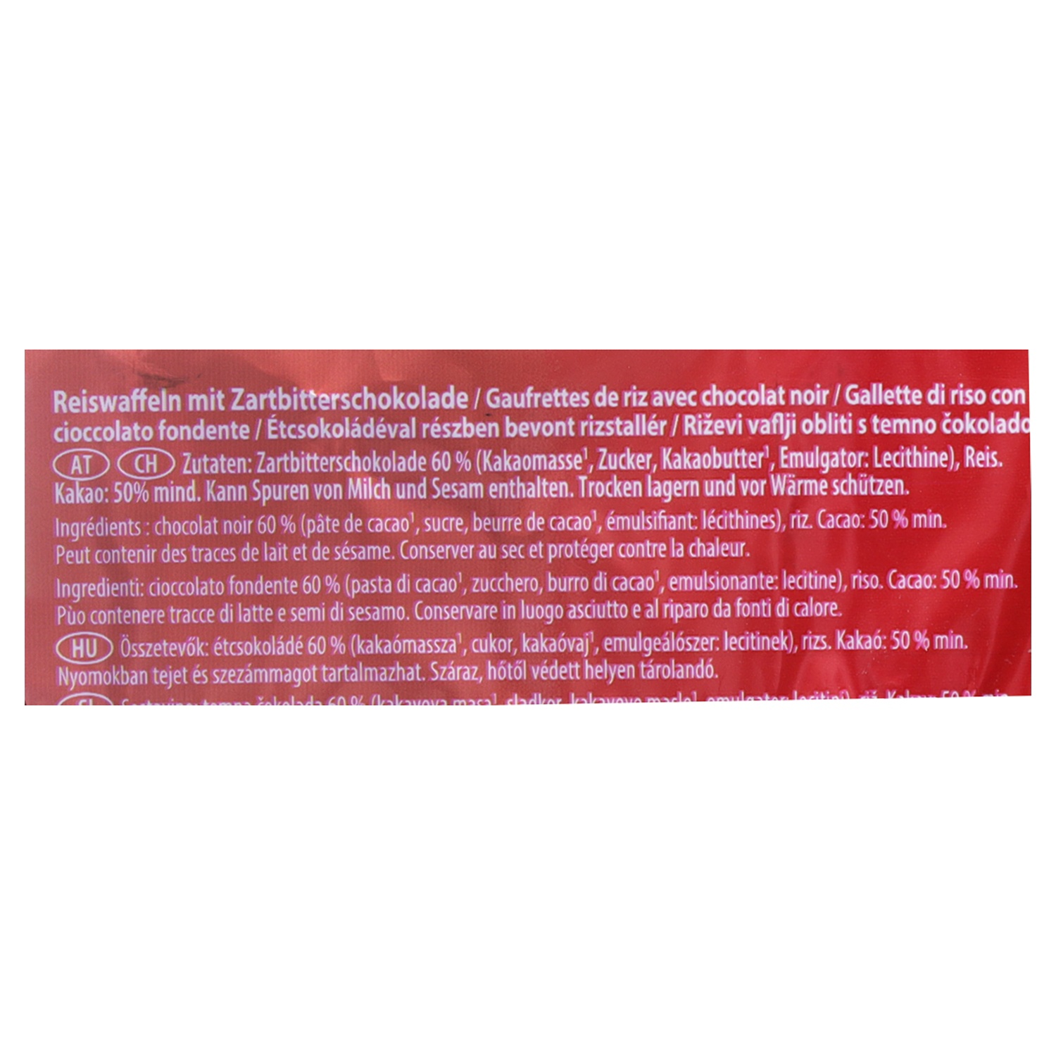 HAPPY HARVEST Reiswaffeln, Zartbitter 150 g​​​​​​​