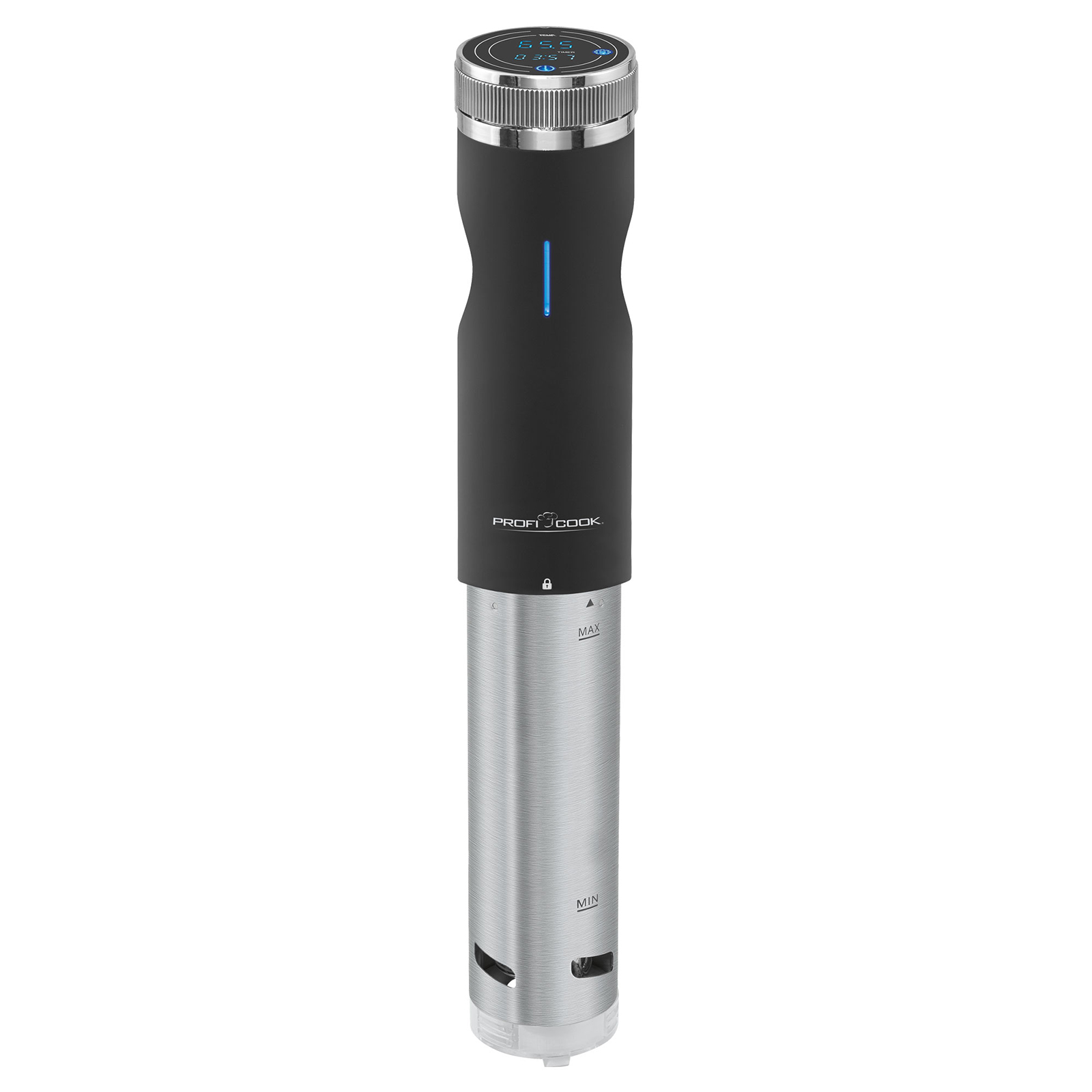 PROFICOOK Sous Vide Stick - Edelstahl-schwarz - punktgenaues Garen