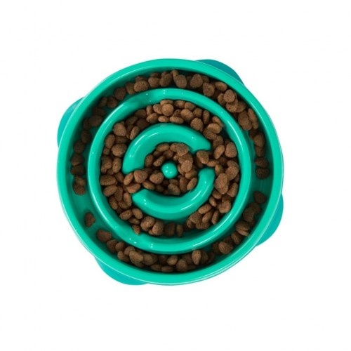 Comedouro para cães Outward Hound Slo Bowl Mini Verde