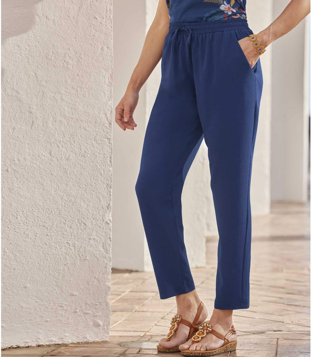 Pantalon Détente en Crêpe