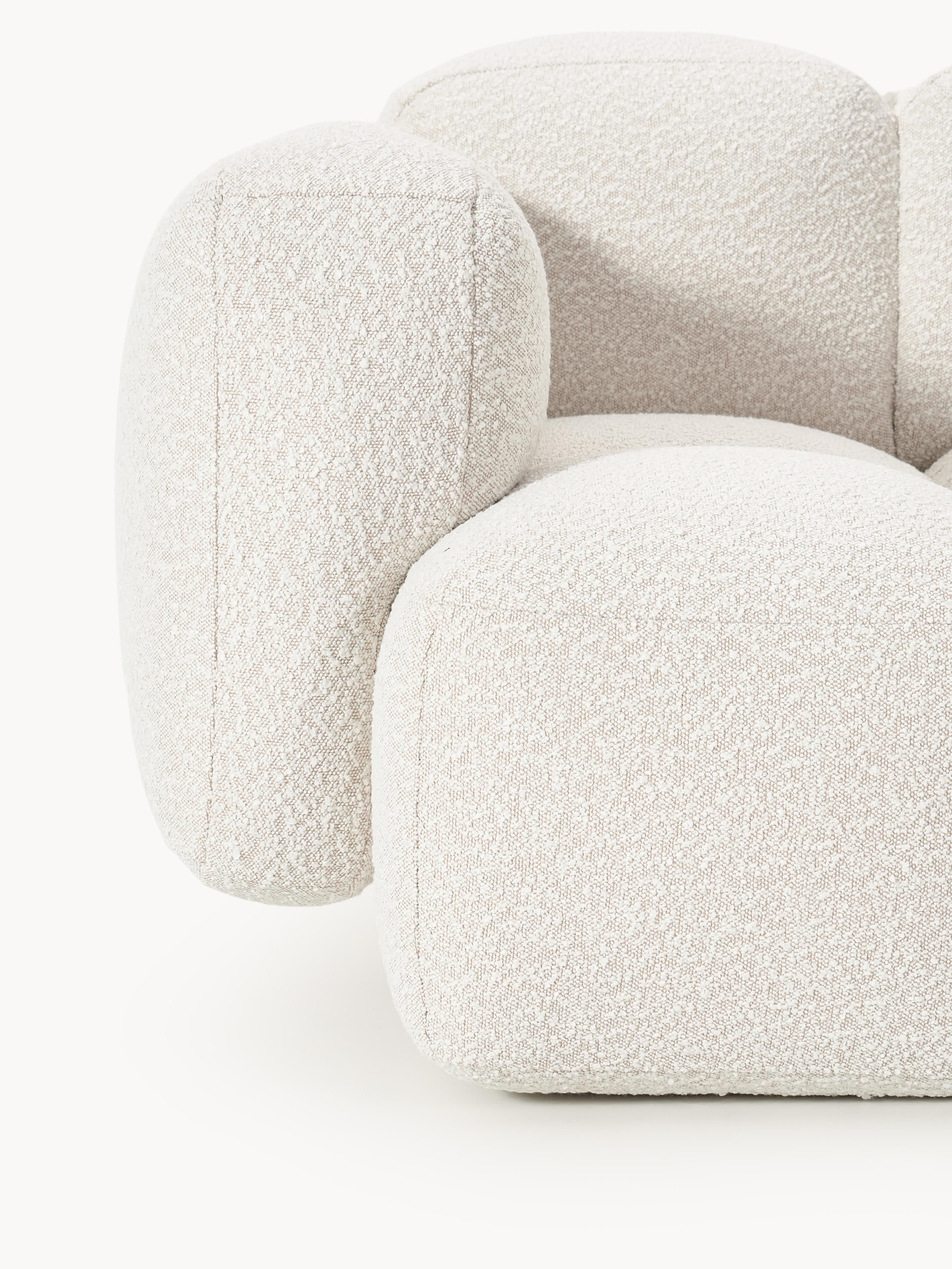 Loungefauteuil Tayla van bouclé