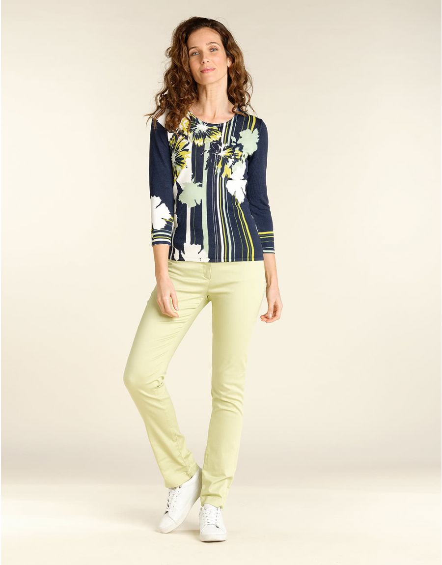 Pull fin bleu marine