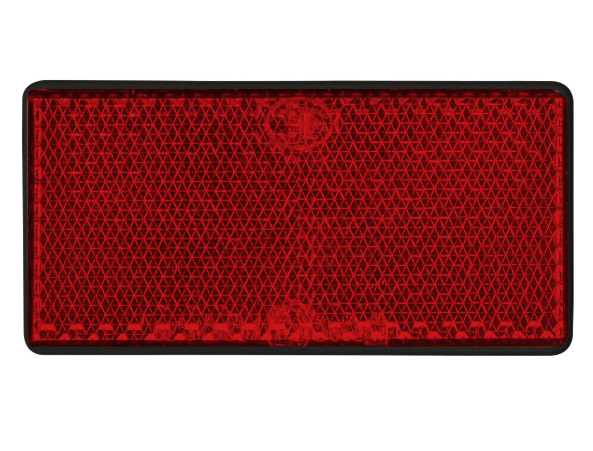 LAS Reflektor viereckig 2 Stück rot