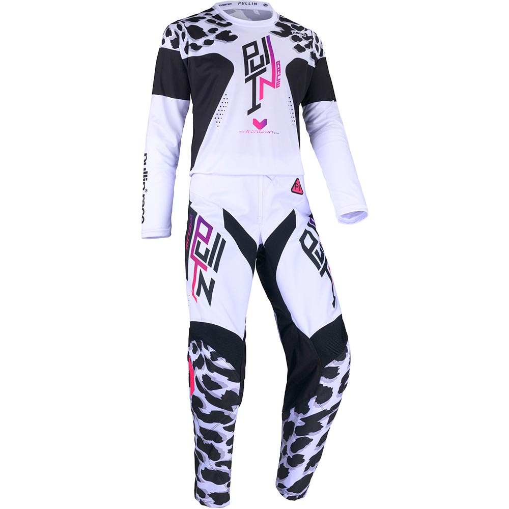 pull-in - Maillot enfant Race Kid Snow Blanc / Noir / Rose