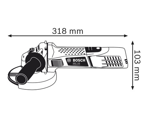 Bosch Professional GWS 7-125 haakse slijper