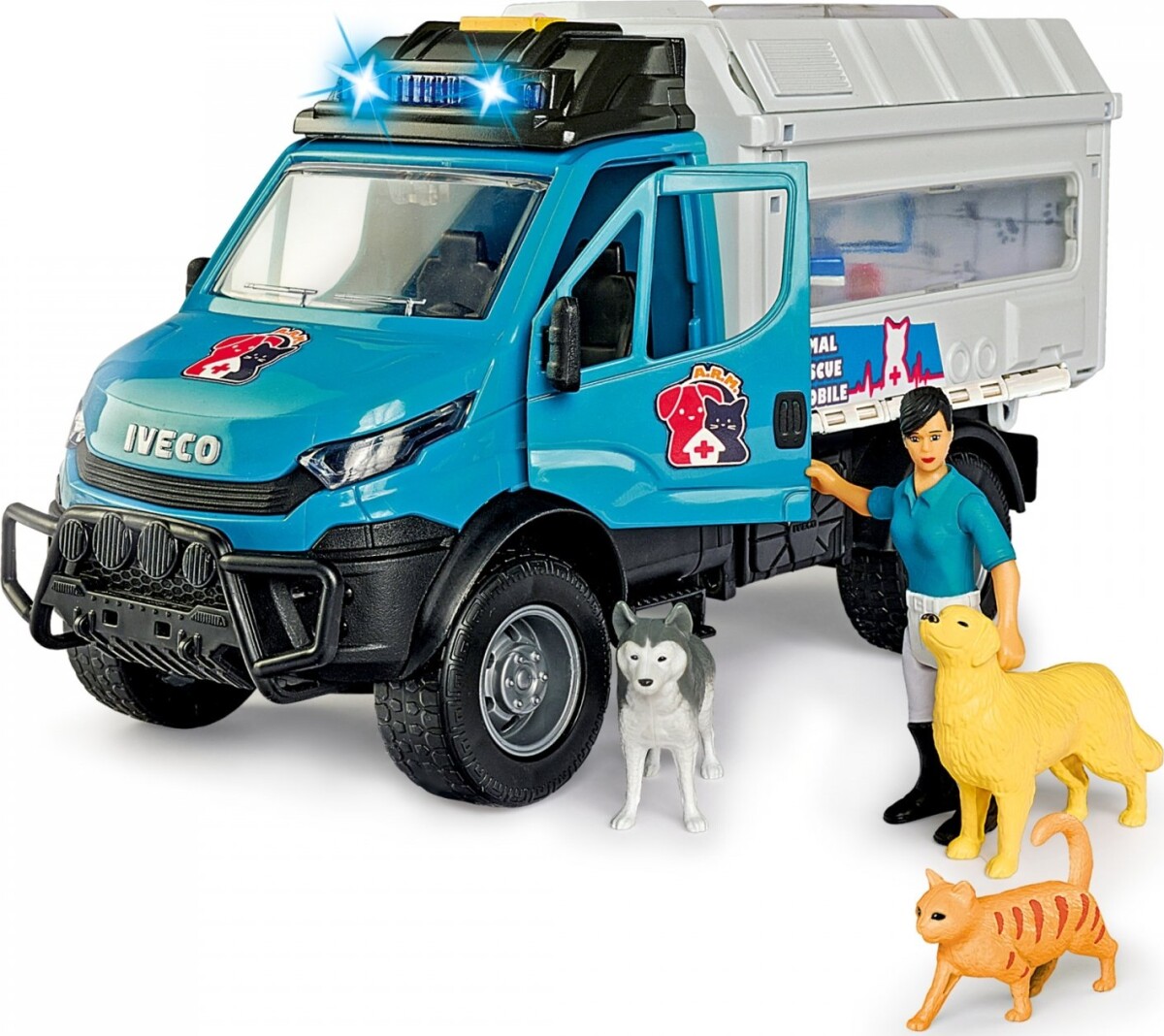 Dickie Toys - Lastbil Med Dyrlægeklinik Legesæt