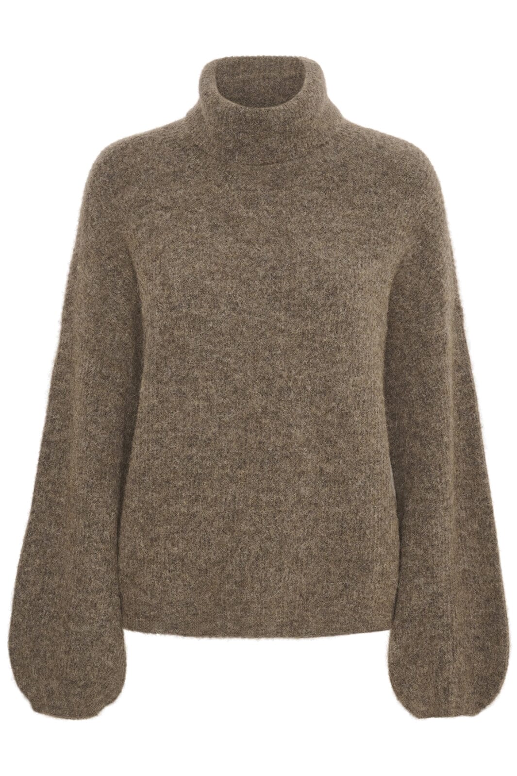 Gestuz AlphaGZ ls rollneck dark sand melange