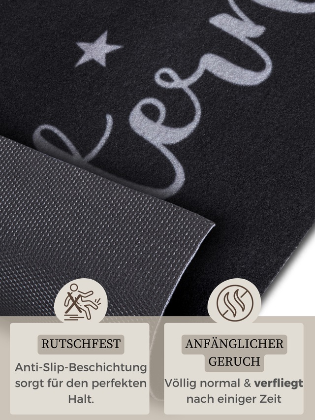 HANSE Home Küchenläufer »Fünf Sterne Küche« rechteckig 3 mm Höhe Küchen-Teppich, Rutschfest, Pflegeleicht, Flur, Eingang, Esszimmer