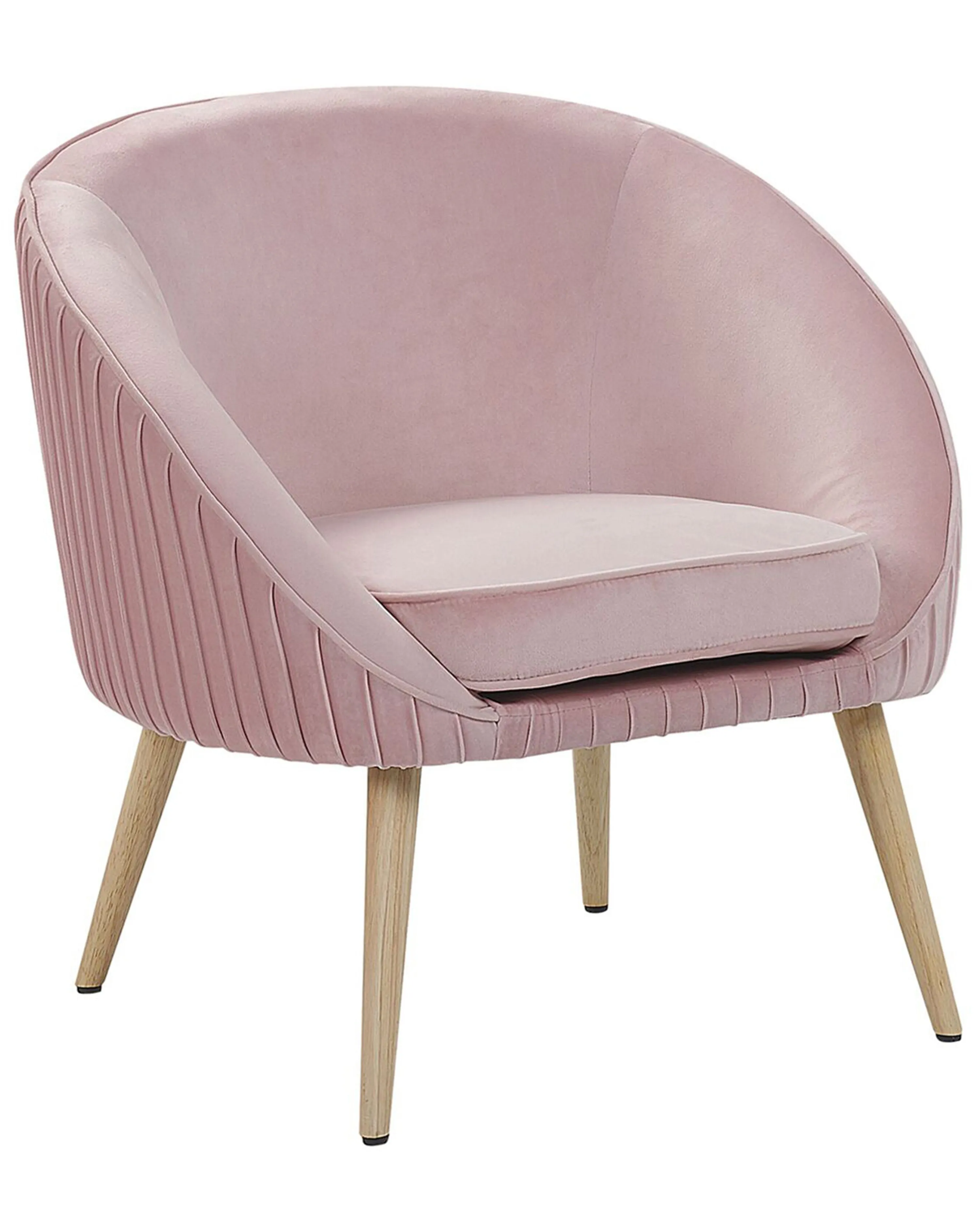 Fauteuil TROMSO Fluweel Roze