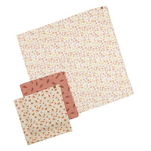 Boîte de 3 Langes Bio Babywear ESMEE - SAUTHON Baby déco