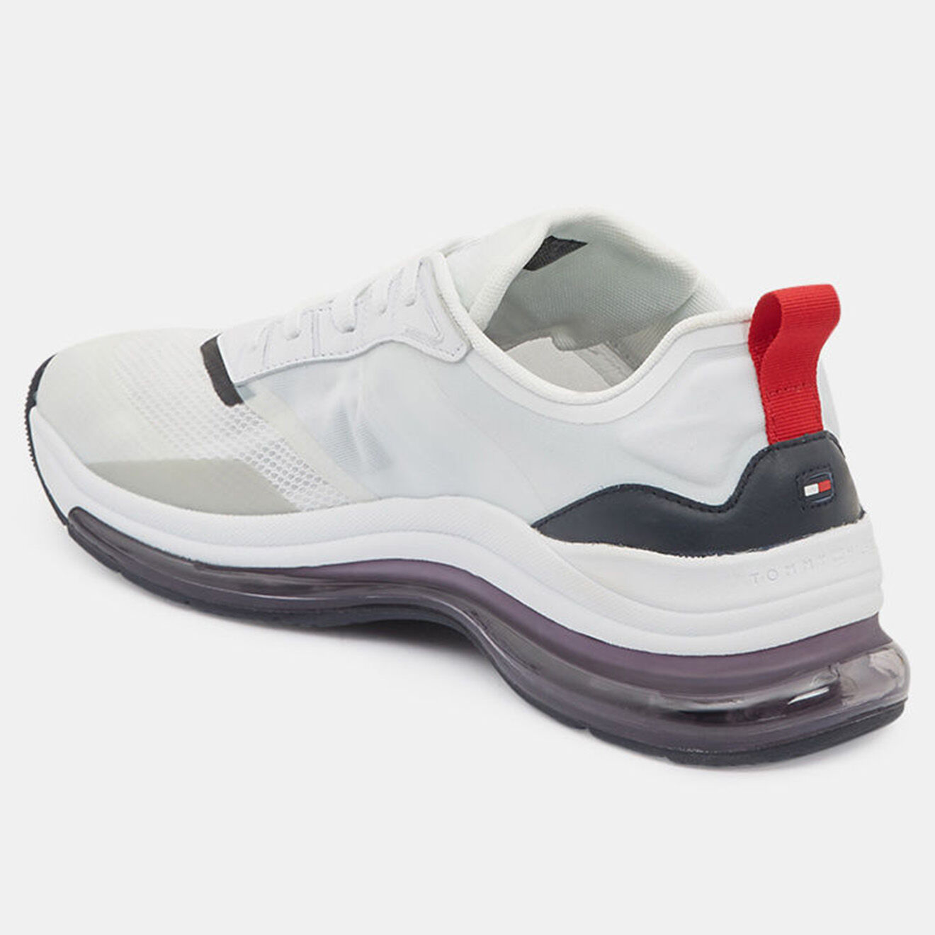 Tommy Hilfiger Baskets air runner mix blanches