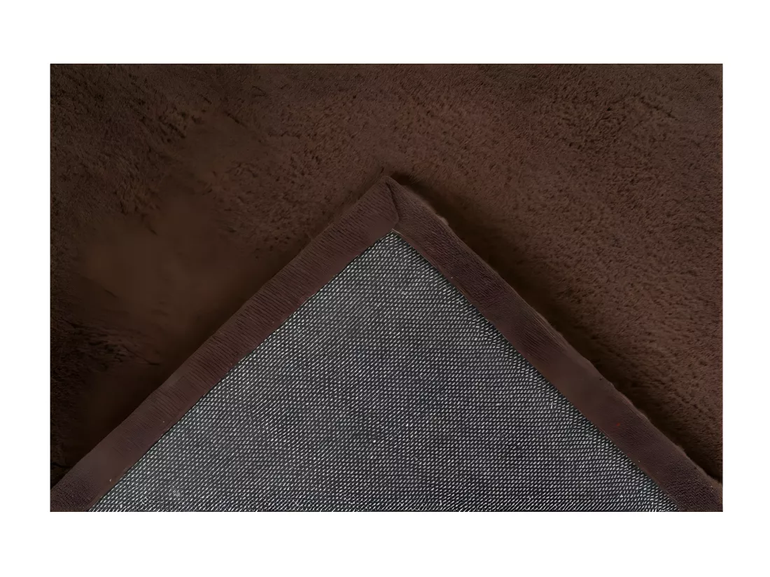 Tapis 170x120cm, design E005N coloris brun - Confort et élégance pour votre intérieur