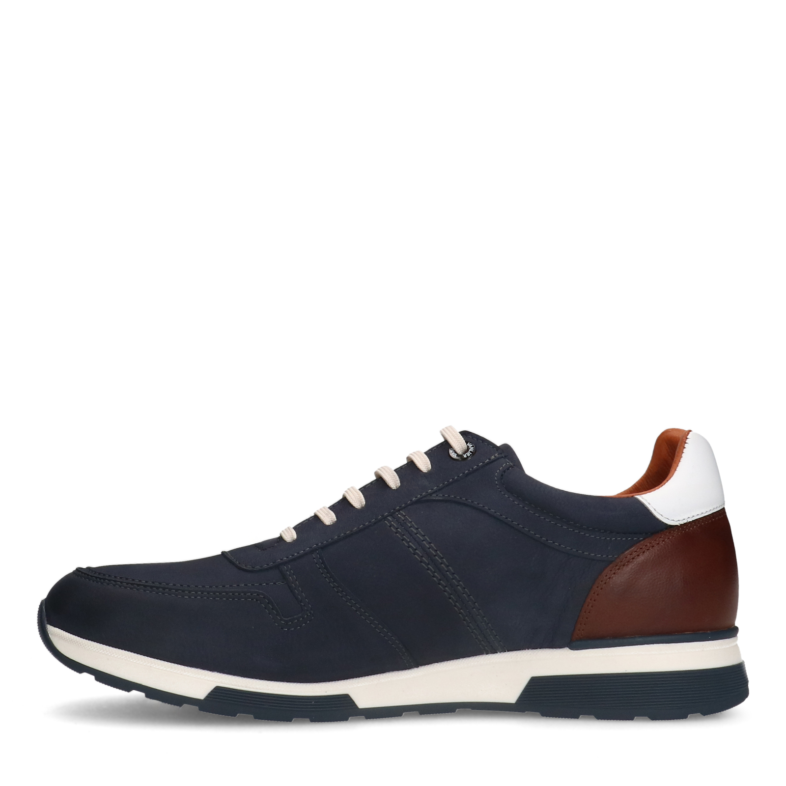 Blauwe nubuck sneakers