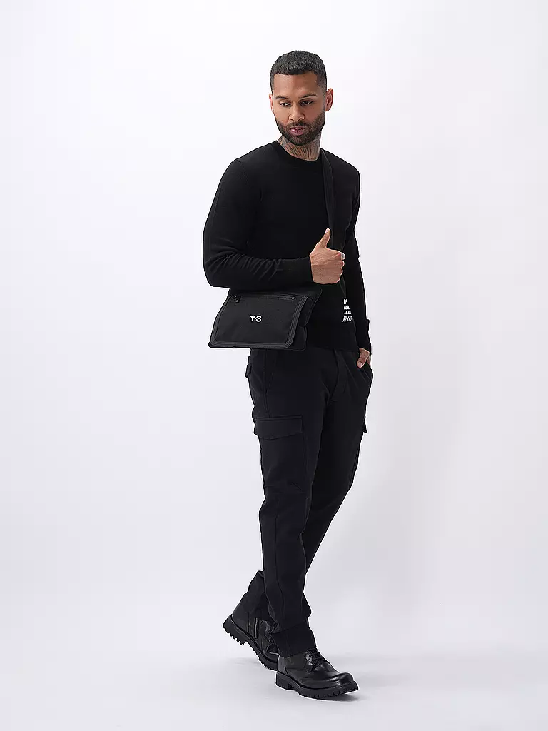 Y-3 Umhängetasche schwarz