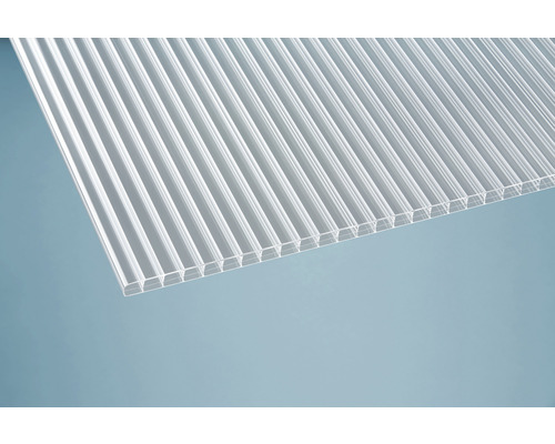 Gutta Premium transparante polycarbonaat terrasoverkapping, 309 x 306 cm, wit