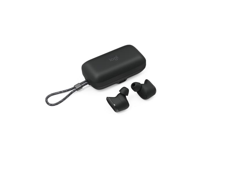 Logitech Headset Zone True Wireless Grau Bluetooth Earbuds in der Business-Version mit geräuschunterdrückendem Mikrofon