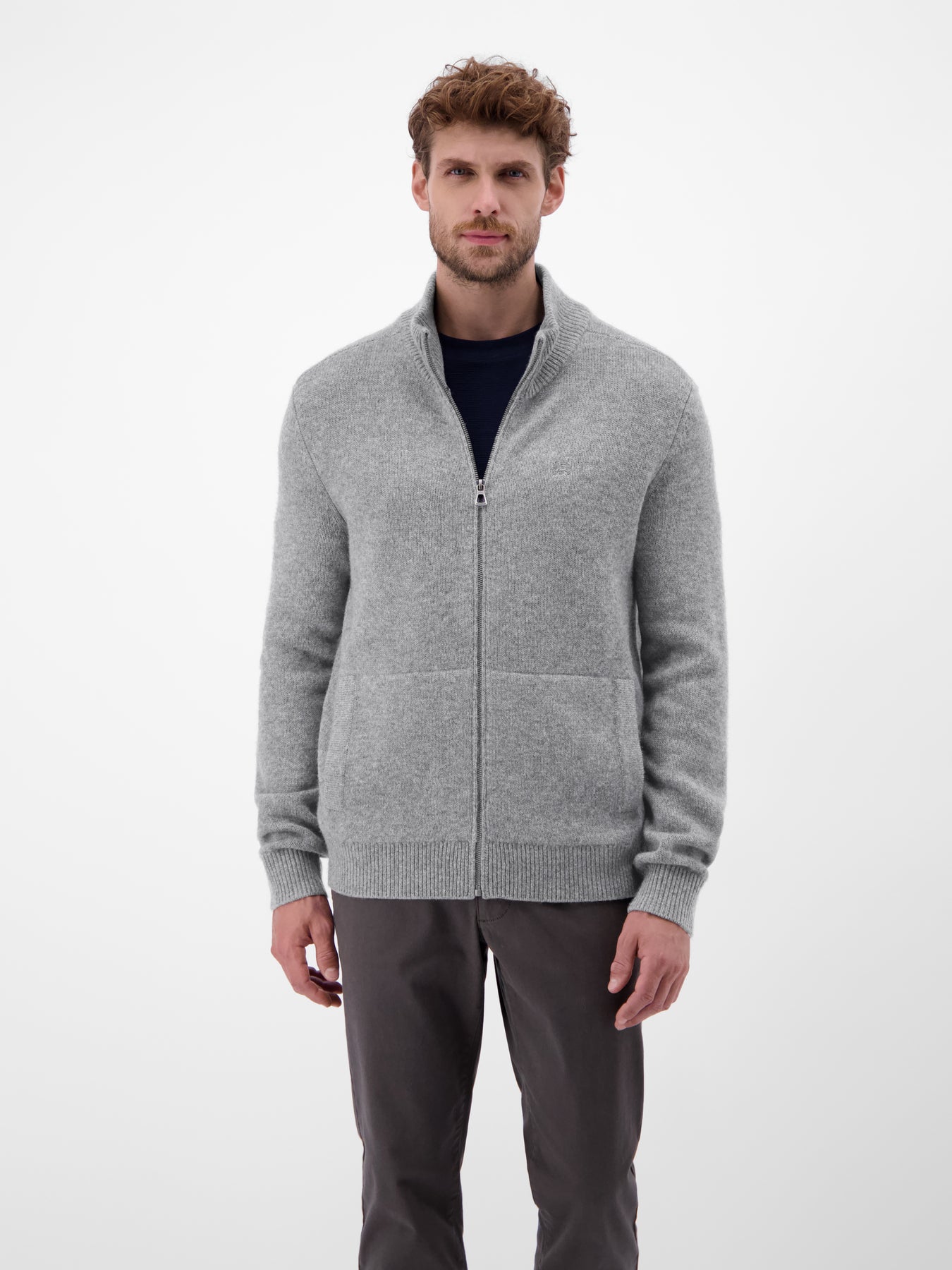 Strickjacke aus  Schurwoll-Kaschmir-Mix, stilvoll und lässig